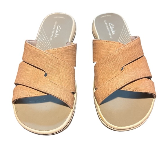 Clarks Breeze Grove Womens Size 7M Rose Synthetic Slide Sandals Shoes - Picture 2 of 5